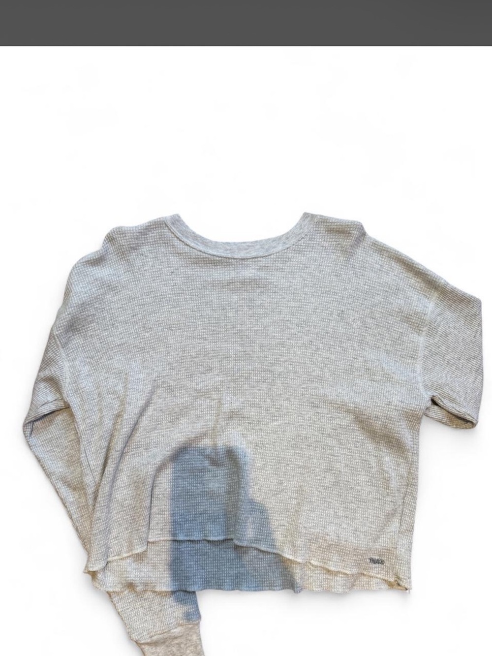 Aritzia TNA Waffle Knit Long Sleeve